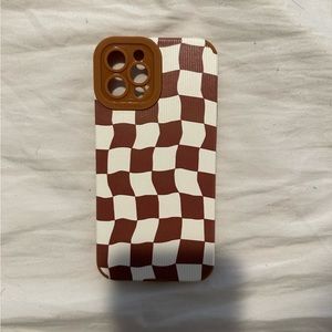 Checkered iPhone 12 Pro phone case
